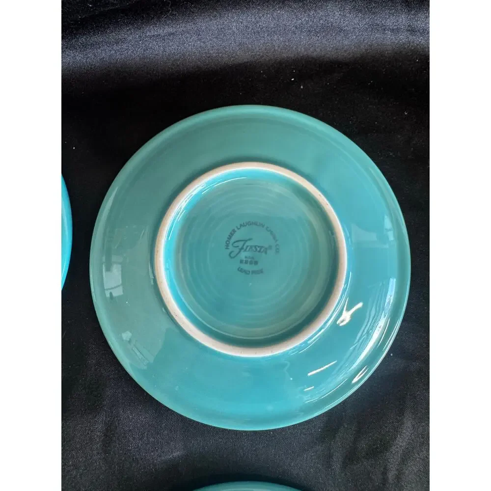 Set of 12 Fiesta Turquoise Bread & Butter Appetizer Plates 6